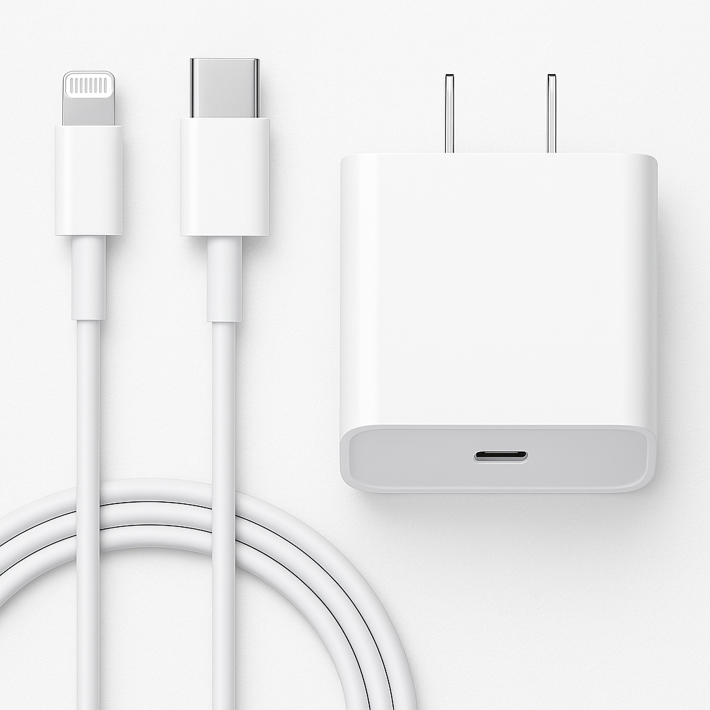 Cargador Rápido USB-C + Cable Lightning – 20W